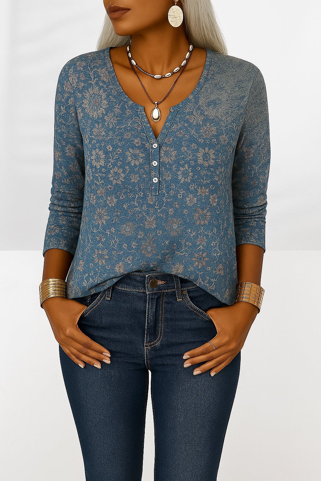 Alina - Elegant Boho Blouse