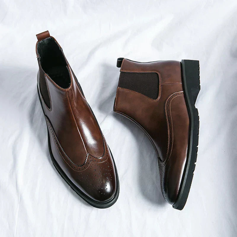 Dwight | Synthetic Leather Chelsea Boots