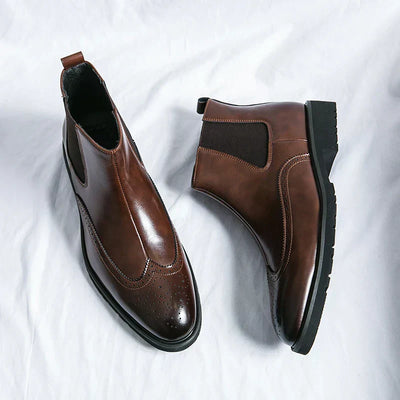 Dwight | Synthetic Leather Chelsea Boots
