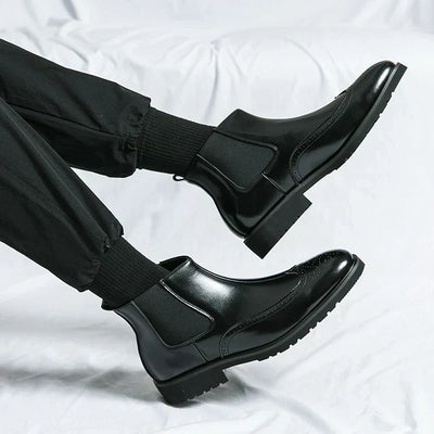Dwight | Synthetic Leather Chelsea Boots