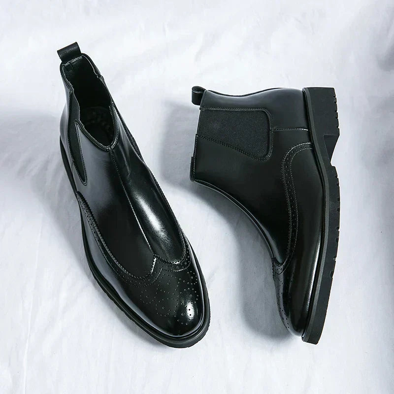 Dwight | Synthetic Leather Chelsea Boots