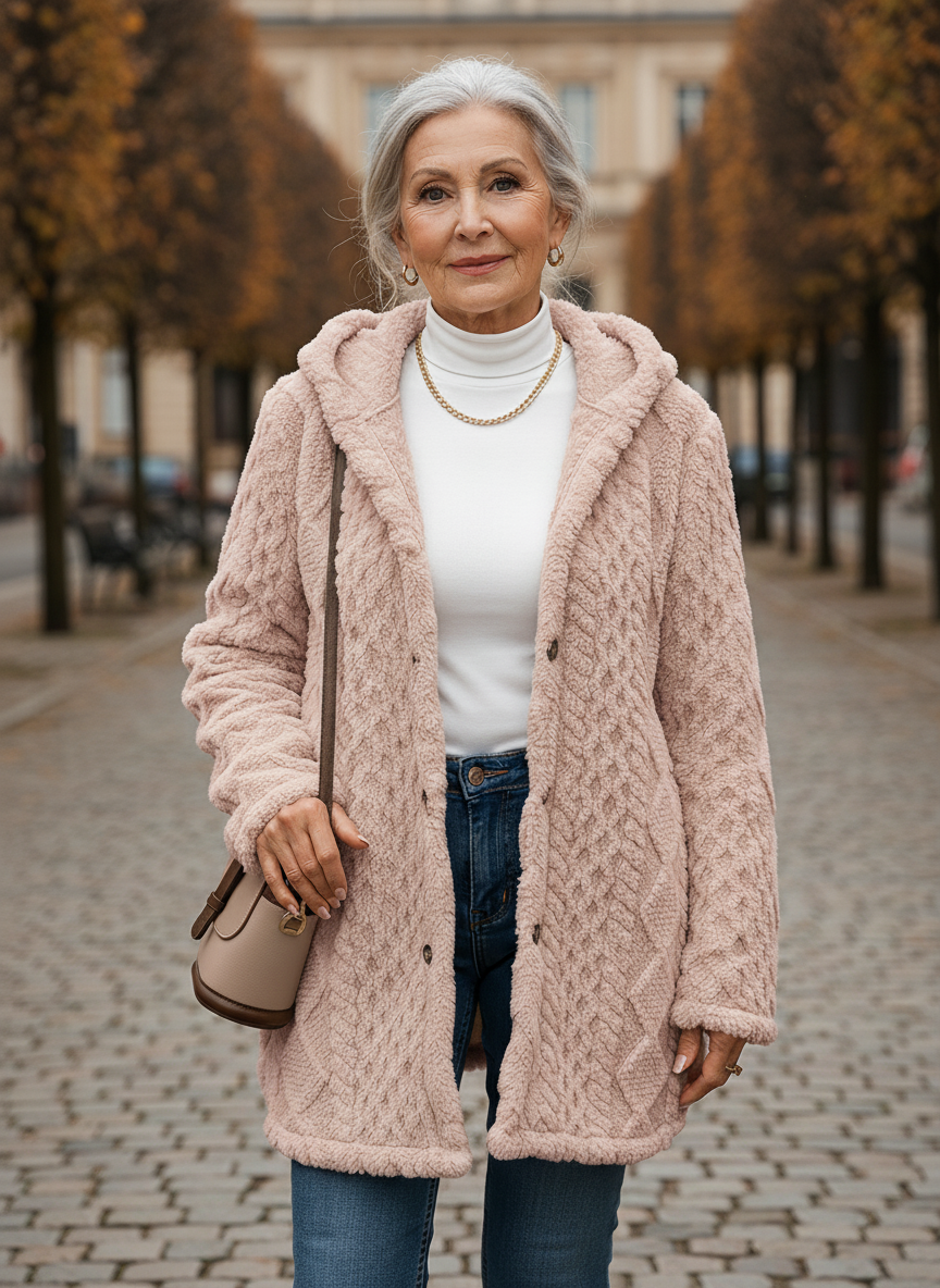 Maria™ Plush Hooded Cardigan