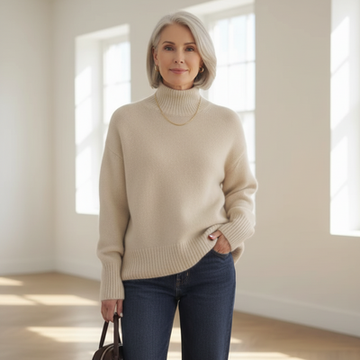 Mira™ - High Neck Cashmere Sweater