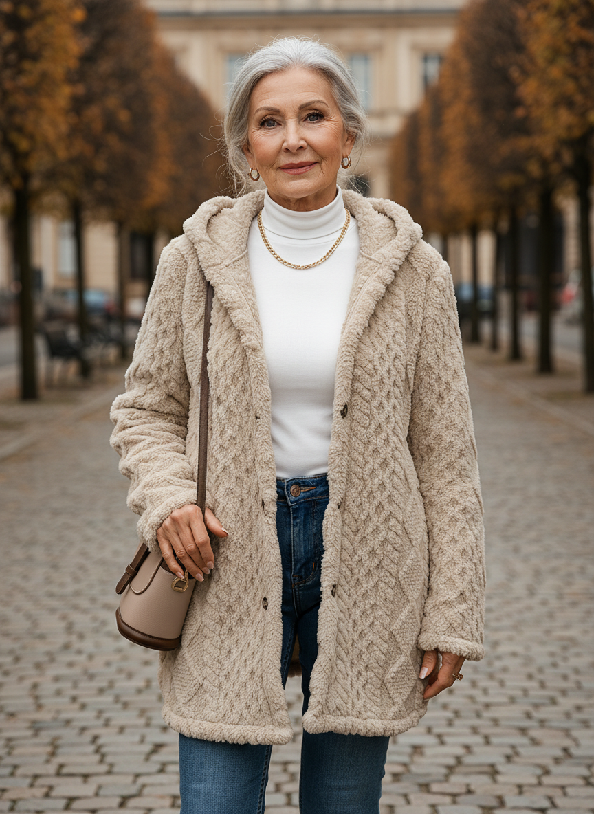 Maria™ Plush Hooded Cardigan