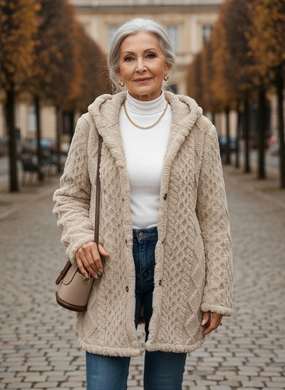 Maria™ Plush Hooded Cardigan