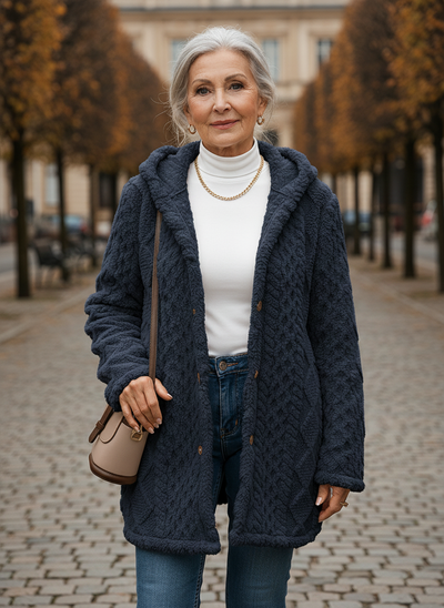 Maria™ Plush Hooded Cardigan