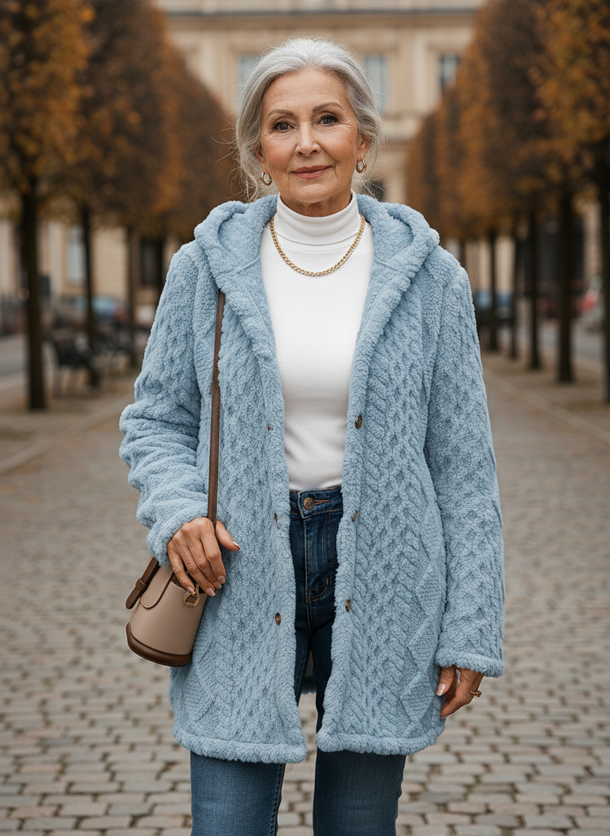 Maria™ Plush Hooded Cardigan