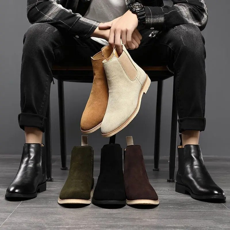 Bradley | Suede Chelsea Ankle Boots
