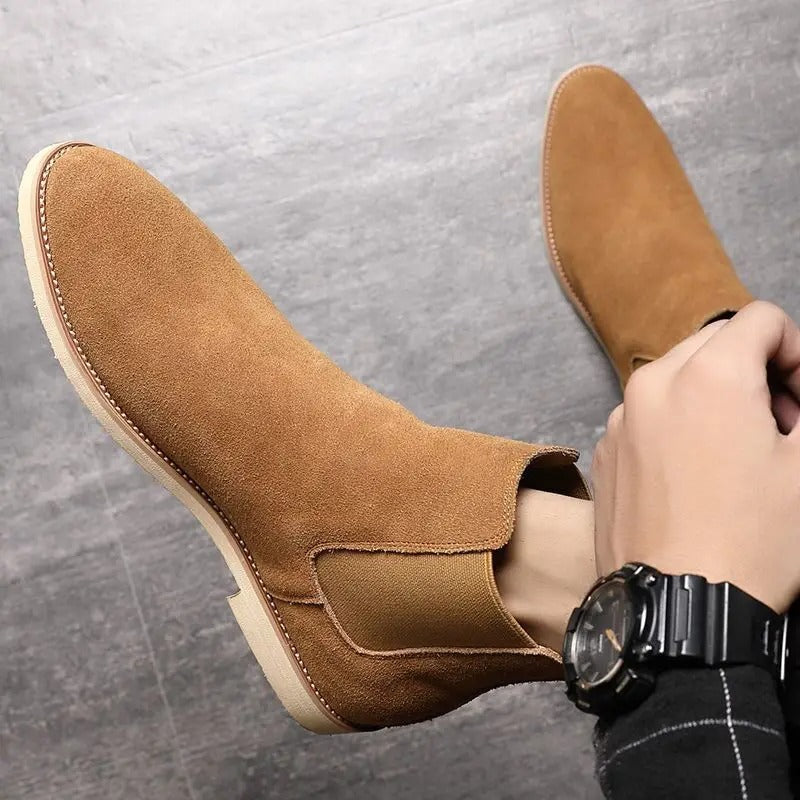 Bradley | Suede Chelsea Ankle Boots